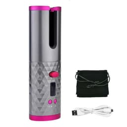 image-Cordless Curling Iron Automatic Rotating Portable Hair Curler USB