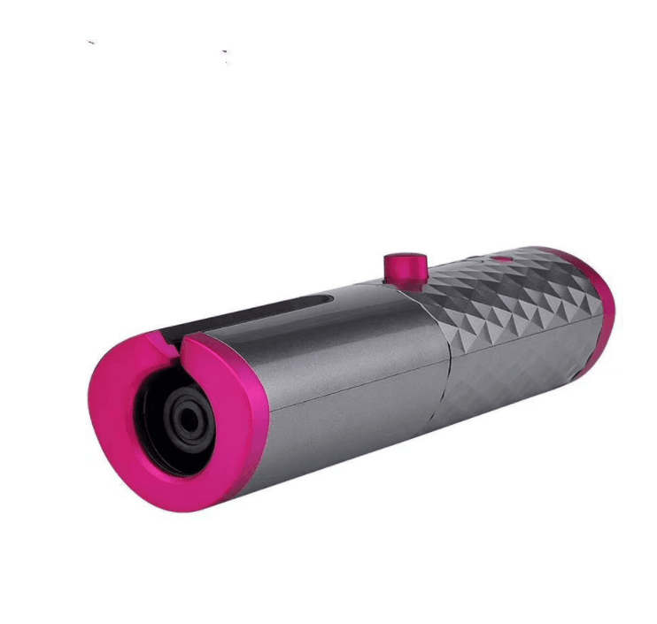 image-Cordless Curling Iron Automatic Rotating Portable Hair Curler USB