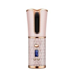 image-Cordless Curling Iron Automatic Rotating Portable Hair Curler USB