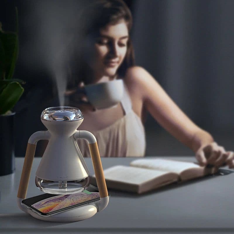 image-Humidifier USB Wireless Charging Desktop Ultrasonic