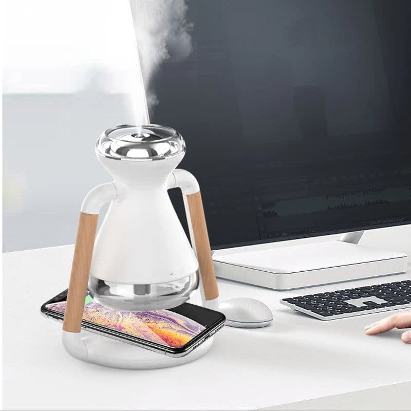 image-Humidifier USB Wireless Charging Desktop Ultrasonic