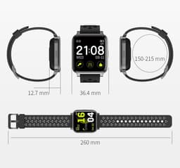 image-Smart Full Touch Screen Heart Rate Monitoring Sports Watch