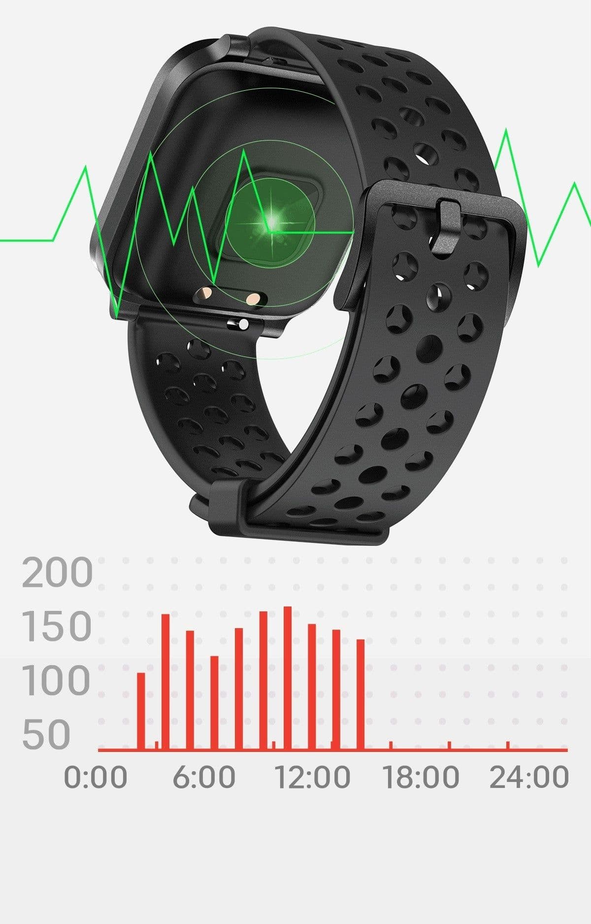 image-Smart Full Touch Screen Heart Rate Monitoring Sports Watch