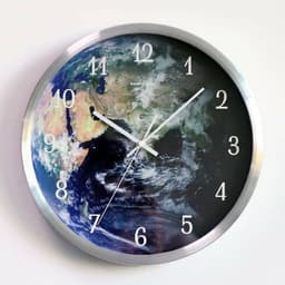 image-Voice-activated Induction LED Night Light Wall Clock