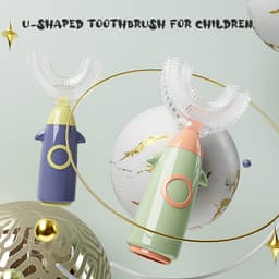 image-Manual Children's U-shaped Toothbrush Silicone Toothbrush