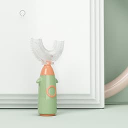 image-Manual Children's U-shaped Toothbrush Silicone Toothbrush