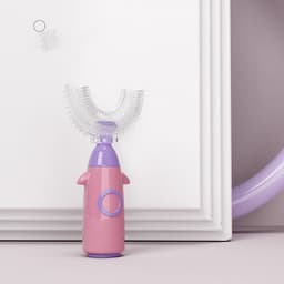 image-Manual Children's U-shaped Toothbrush Silicone Toothbrush