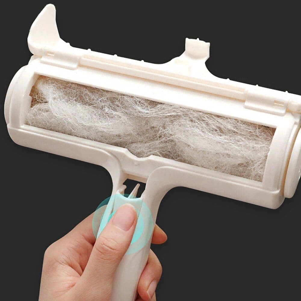 image-2-Way Remove Pet Hair Roller Dog Cat Hair Remover Brush Carpet