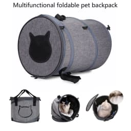 image-Foldable Pet Cat Carrier Bag Outdoor Travel Cat Tunnel Toys