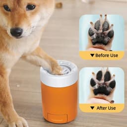 image-Portable Pet Paw Cleaning Cup Semi-Automatic Cleaning And Grooming Dog