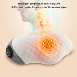 image-Soft Soulder Neck Vibration Massage Pillow Multi-Purpose Adjustables