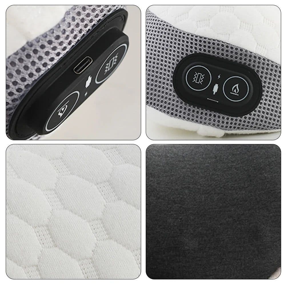 image-Soft Soulder Neck Vibration Massage Pillow Multi-Purpose Adjustables