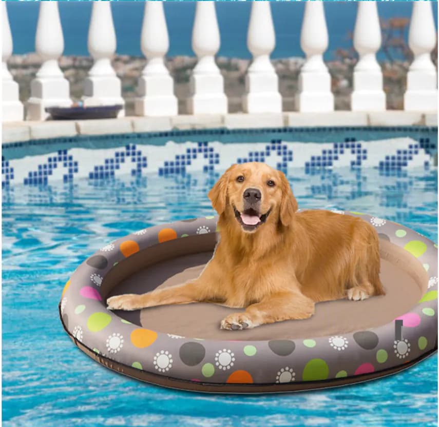 image-Dog Swimming Pool Inflatable Hammock Pets Pool