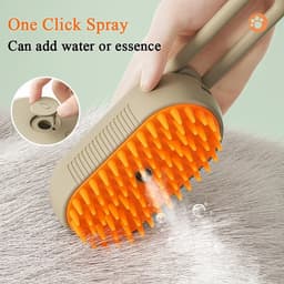 image-Steamy Cat Brush 3 in 1 Electric Anti-splashing Cat Brush with Steam