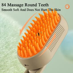 image-Steamy Cat Brush 3 in 1 Electric Anti-splashing Cat Brush with Steam