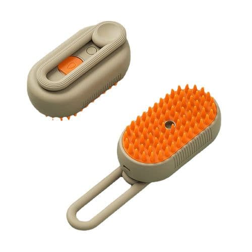 image-Steamy Cat Brush 3 in 1 Electric Anti-splashing Cat Brush with Steam