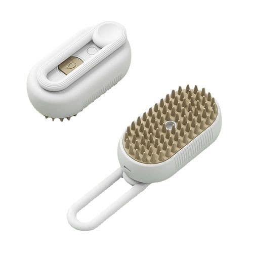 image-Steamy Cat Brush 3 in 1 Electric Anti-splashing Cat Brush with Steam
