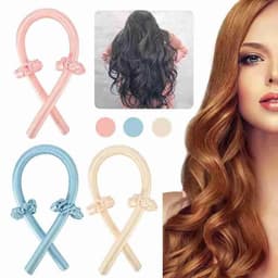 image-Heatless Curling Rod Curls Silk Ribbon Curlers