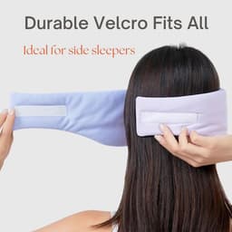image-Adjustable Silk Sleep Mask for Total Blackout Unisex Full Size Large