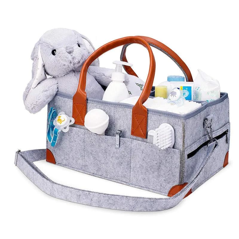 image-High Quality Large Capacity Diaper Trolley Storage Bag