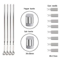image-25PCS/Set Stainless Steel Barbecue Grilling Tools Set BBQ Utensil