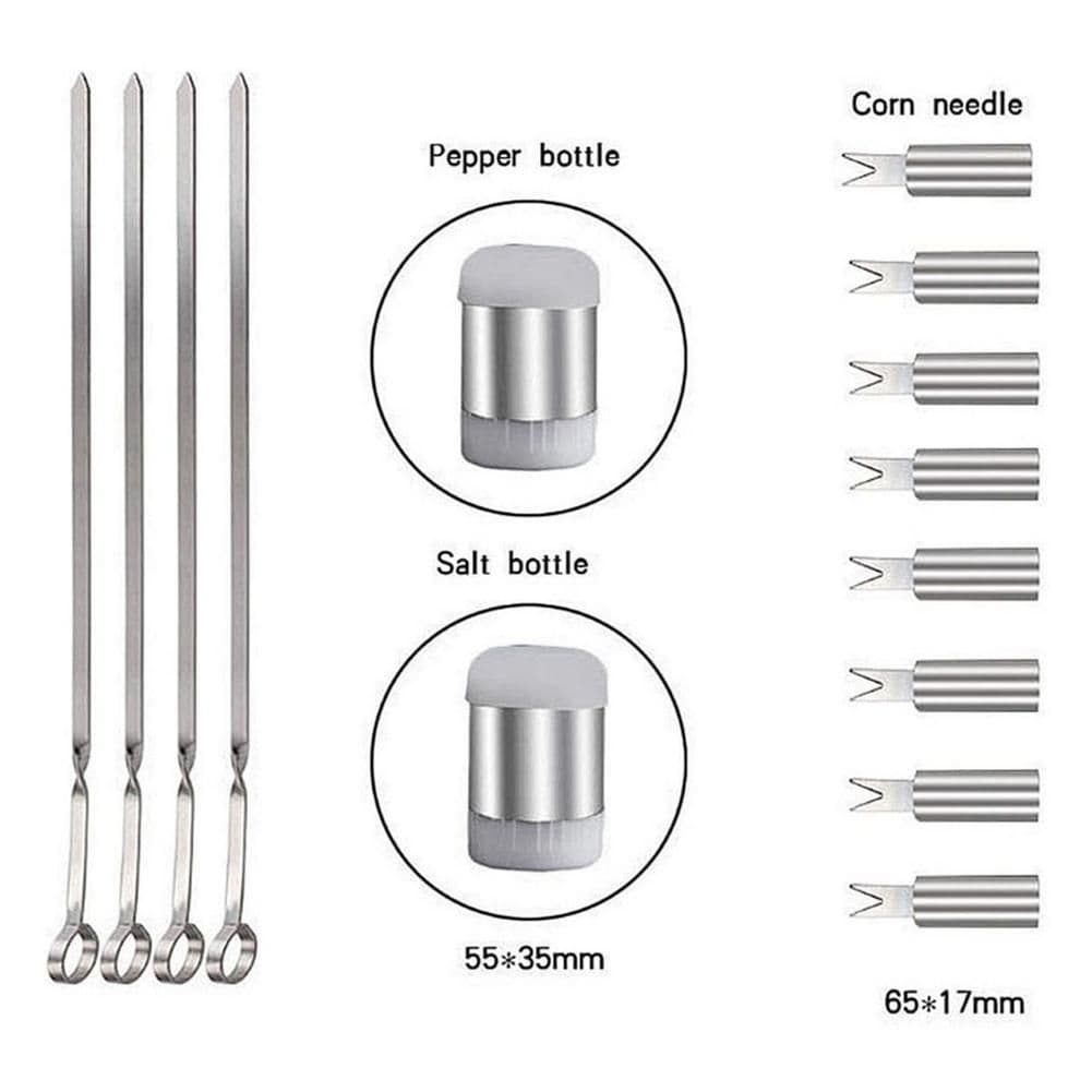 image-25PCS/Set Stainless Steel Barbecue Grilling Tools Set BBQ Utensil
