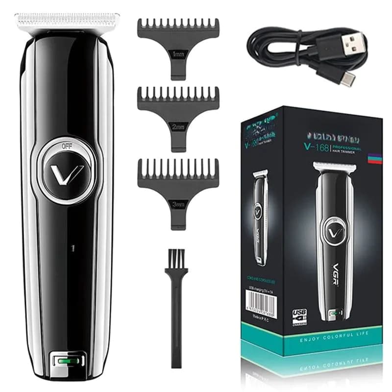 image-Rechargeable Professional Hair Trimmer For Men Beard Grooming Electric