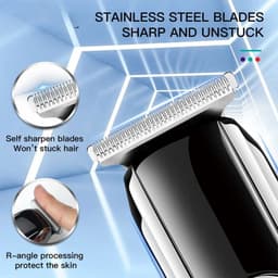 image-Rechargeable Professional Hair Trimmer For Men Beard Grooming Electric