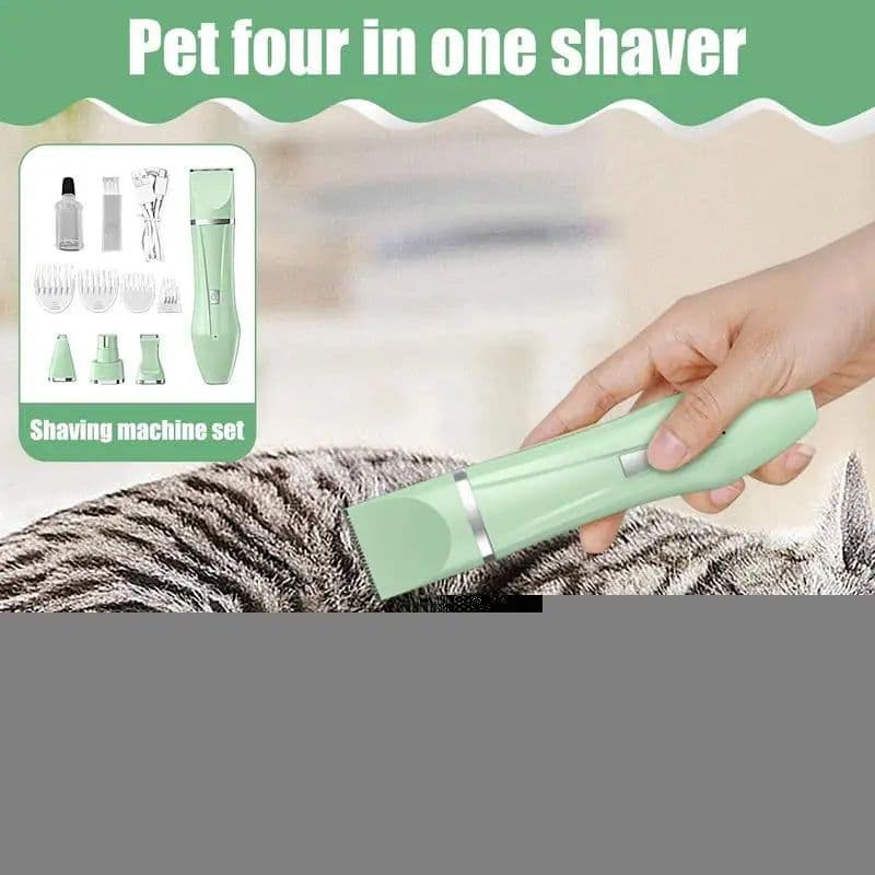 image-Cat Foot Hair Trimmer 4 In 1 Electric Clippers For Precision Trimming