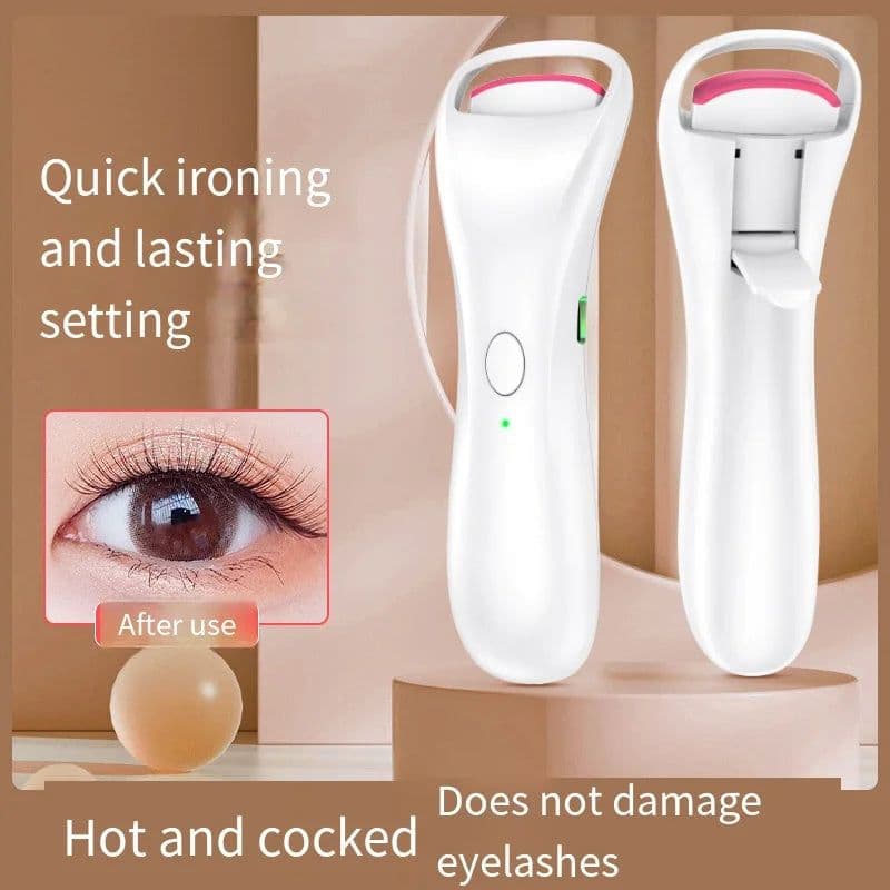 image-Electric Eyelash Curler Long-lasting Styling USB Charging Makeup Tool
