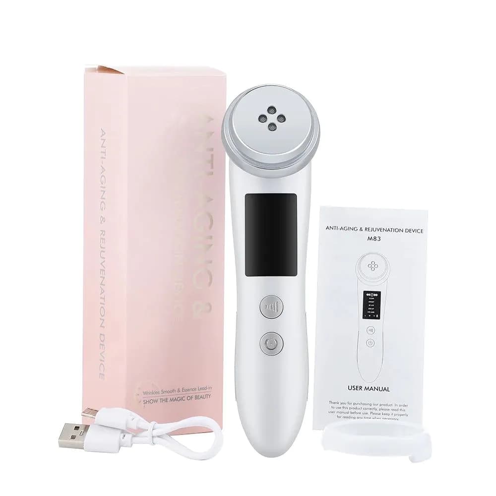 image-5 in 1 RF EMS Microcurrent Face Lifting Device Vibration LED Photo