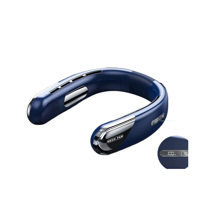 image-10000mAh Portable Neck Fan Mini Bladeless Silent Neckband Fan USB