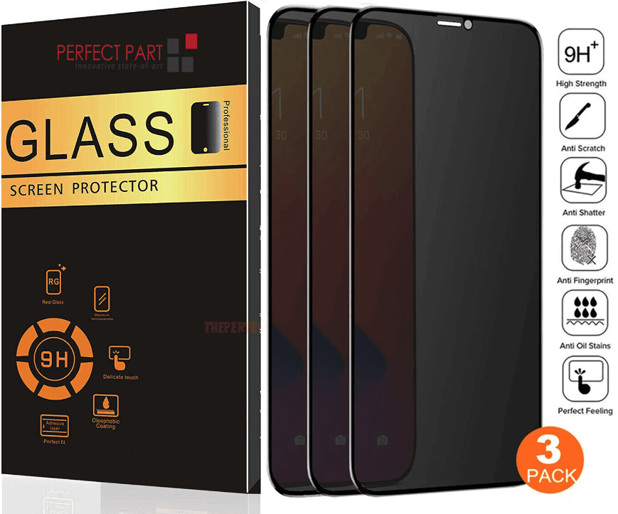 image-3 Pack For iPhone 15 14 13 12 11 Pro Max Privacy Tempered Glass Screen