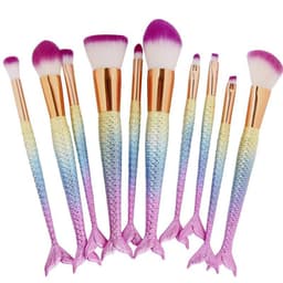 image-High Quality 10 Makeup Fishtail Brushes