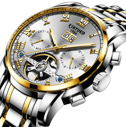 image-Stainless Steel Mechanical Watch For Men