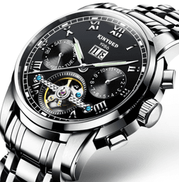 image-Stainless Steel Mechanical Watch For Men