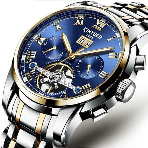 image-Stainless Steel Mechanical Watch For Men