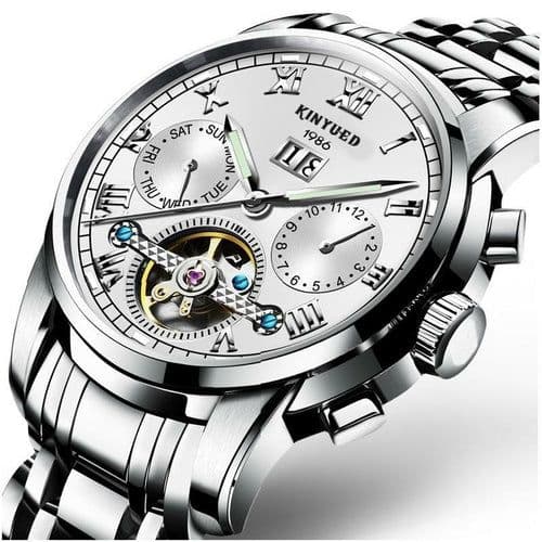 image-Stainless Steel Mechanical Watch For Men
