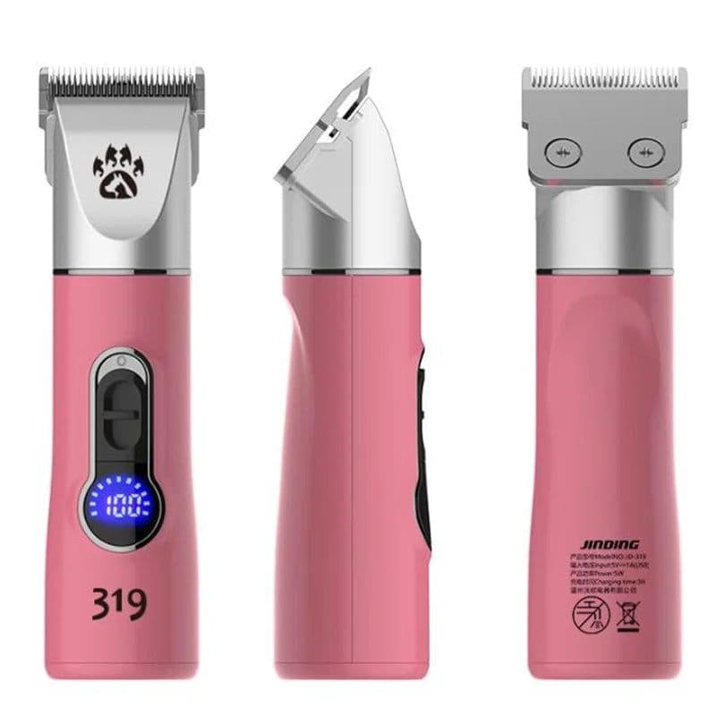image-Professional Cordless Dog Grooming Clipper Heavy Duty Electric Pet