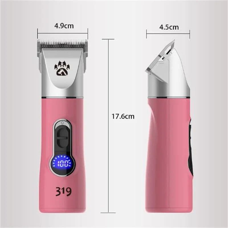 image-Professional Cordless Dog Grooming Clipper Heavy Duty Electric Pet