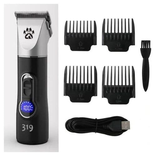 image-Professional Cordless Dog Grooming Clipper Heavy Duty Electric Pet