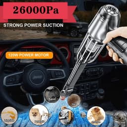 image-Car Vacuum Cleaner 26000PA Strong Suction Wireless Portable Vacuum