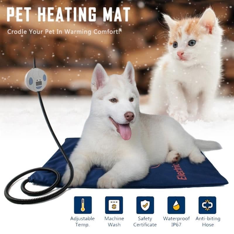 image-45×60cm Pet Electric Heating Pad Blanket Pet Dog Cat Winter Warmer Pad