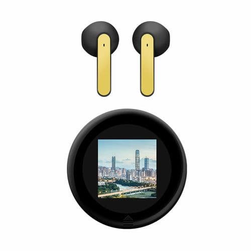 image-Wireless Bluetooth Headset HD LCD Digital Display