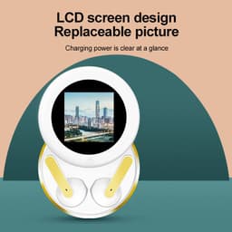 image-Wireless Bluetooth Headset HD LCD Digital Display