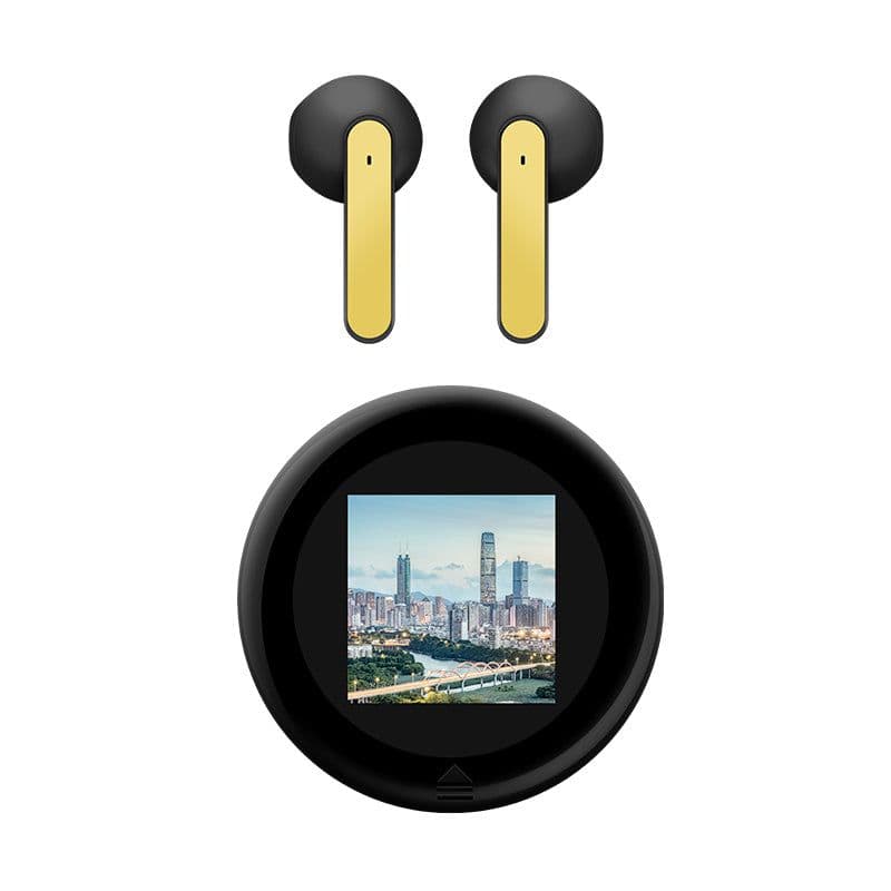 image-Wireless Bluetooth Headset HD LCD Digital Display