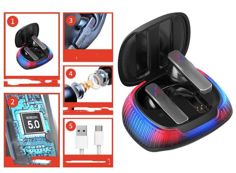 image-Hall Flashing Low-latency Wireless Gaming Headset