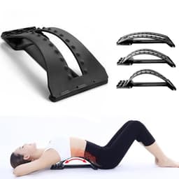 image-Magic Back Stretcher Lumbar Support Massage Device For Upper And Lower