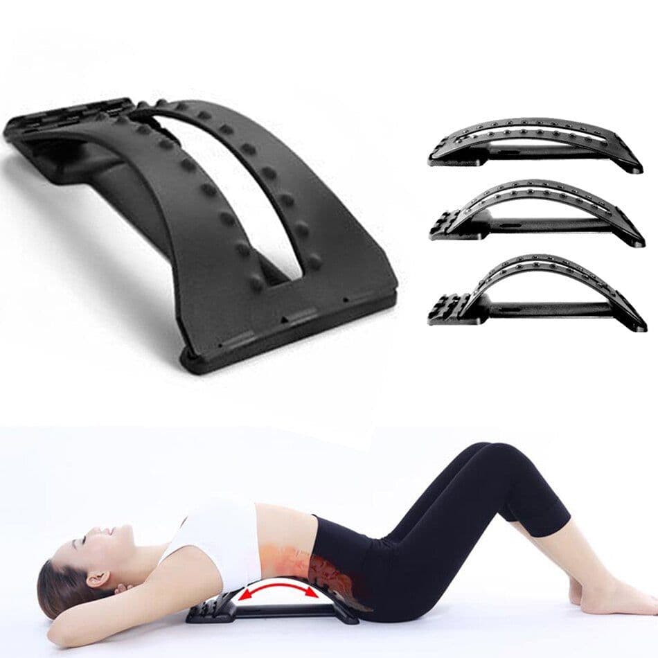 image-Magic Back Stretcher Lumbar Support Massage Device For Upper And Lower