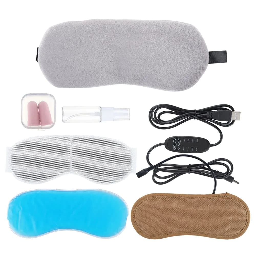 image-Heated Eye Mask Cold & Warm Eye Compress Sleep Aid